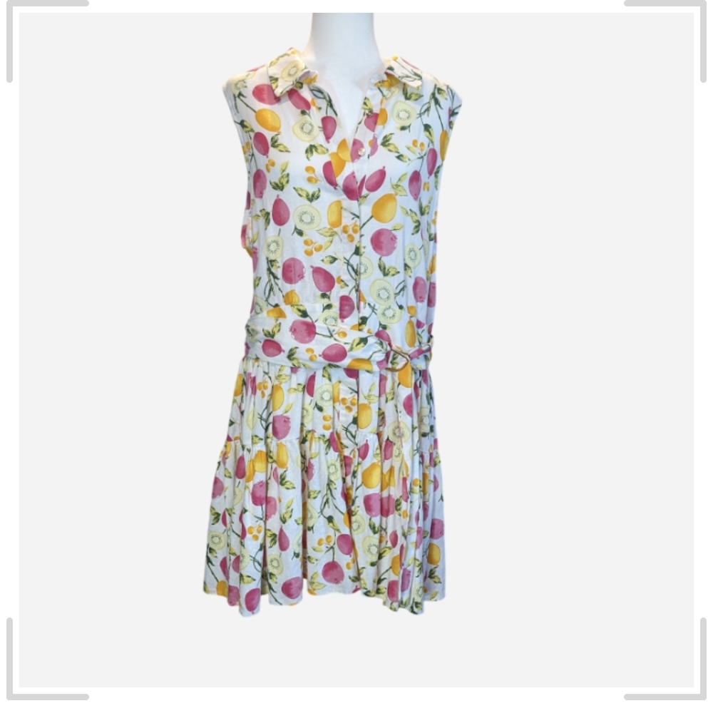 Cynthia Rowley Fruit Dress Size 14 - Picture 2 of 8